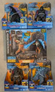 Monsterverse GODZILLA VS KING KONG 6" Figure LOT Of 5 NIB