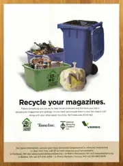 2008 Re-Mix Magazine Recycling Print Ad/Poster Sanitation Environmental Pop Art