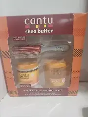 Cantu Shea Butter Winter Style And Hold Kit, Curling Cream, Styling Gel & Brush