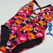 Miraclesuit Swimsuit Womens Large Skinnydippers Floral Mowie Tiffi One-Piece