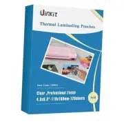 120Pack Thermal Laminating Pouches 3mil Laminating 4.3"x6.3"x120Pack-3Mil
