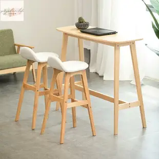 木質吧檯椅創意靠背高腳凳子現代簡約酒吧椅子歐式復古吧凳