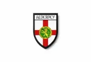 Patch printed shield embroidery border badge souvenir flag city county alderney
