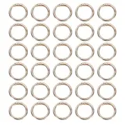 30 Pcs Trigger Spring O Rings, 1"(25mm) ID Round Ring for Handbag, Light Gold