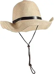 [GAROZATION] Men Wide Brim Sun Sunburn Prevention Floppy Foldable for Gardening Camping Beach Beige