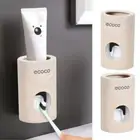 Toothpaste Dispenser Toothpaste Squeezer Storage Rack Toothbrush Holder