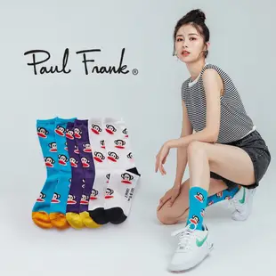 大嘴猴 PAUL FRANK 抗菌滿版中長襪 厚磅 正版授權 女襪 中長襪 PF002【旺達棉品】