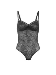 Simone Perele Black Comete Bodysuit Size 3 $150 NEW