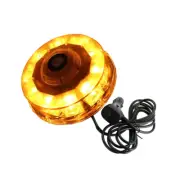 10LED Yellow Strobe Warning Light with Cigarette Lighter 12V-24V For Car Truck