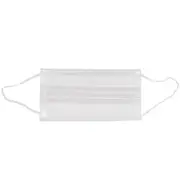 House Brand Dentistry 109135 3-Ply Earloop Face Masks ASTM Level 3 White 50/Pk