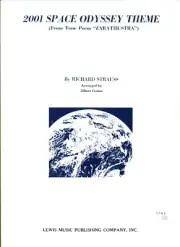STRAUSS 2001 SPACE ODDYSSEY THEME SHEET MUSIC ZARATHUSTRA PIANO SOLO STRAUSS