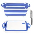 Collapsible Cutting Board, Foldable Chopping Board with Colander, Multifuncti...