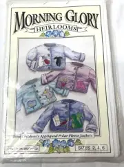 Morning Glory Heirlooms Childrens Appliqued Polar Fleece Jackets Pattern MGH100