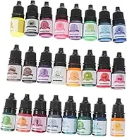 BELLIFFY In-1 24 Colors Concentrate Pigment High Saturation for Epoxy Resin Non-discoloring Flower Scented for Craft Decorations