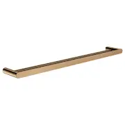 Curvae Double Towel Rail 800mm, Lustre Bronze