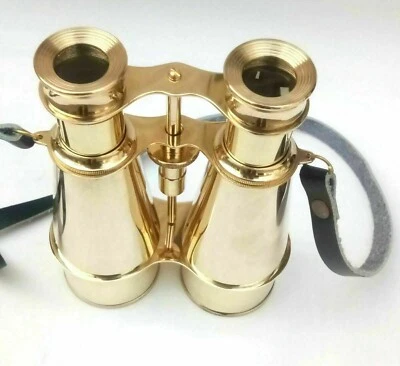 Lot of 15 Telescope of 6" Solid Pure Brass Binocular with Supportive Neck Strap