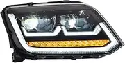 Car Headlights Compatible For VW Amarok 2008-2020 Modified LED Car Lamps Brake Lights Daytime Running Lights Car Accessories