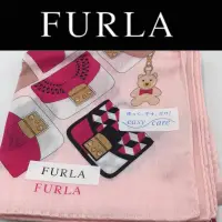 在飛比找蝦皮購物優惠-新古真品 FURLA ❤️未使用❤️手帕 綿100% 日本製