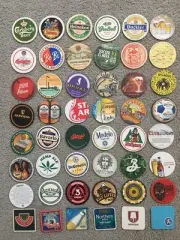 48 Beer Coasters Heineken Carlsberg Modelo State 48 Spaten Corona Humboldt G354