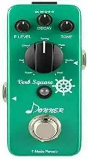 Donner Reverb Effector 7 Mode Modulation Verb Square