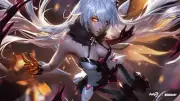 Anime honkai impact 3rd kiana kaslana floating girls Playmat Game Mat Desk