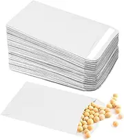 Small White Envelopes 100 Pcs, Self-Adhesive Seed Packets Coin Envelopes Mini Money Envelope for Wages Seeds Coins Beads Small Items 10x6cm