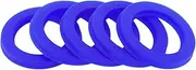 X AUTOHAUX Universal Oil Seal UN Lip Seal Ring Rotary Shaft Seal 35x50x6mm High Pressure TPU Blue 5 Pcs