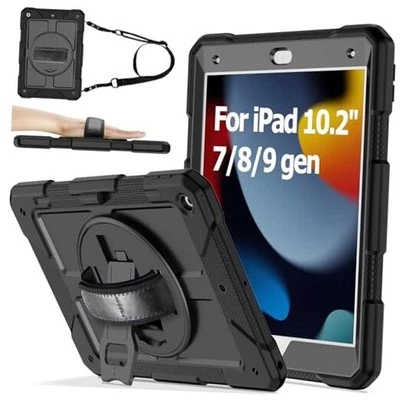 360° Rotatable Case for iPad 10.2-inch (9th/8th/7th Generation), with Black