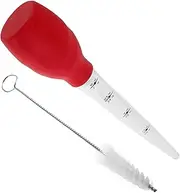 Cooking Essential Silicone Turkey Baster Cleaning Brush for Basting Marinating