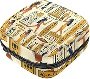 Period Bag,Sanitary Napkin Storage Bag,Ancient Egyptian National Symbols,Tampon Holder for Purse