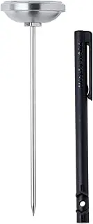[KitchenAid] KQ919 Analog Instant Read Food and Meat Thermometer with 1.75-inch Dial, Recalibration Feature, Black Storage Sleeve