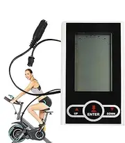 Elliptical Speedometer - Exercise Cycle Computer with LCD Display - Speed Calorie Distance Measurement, Gym Accessories for Indoor Cycling