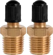 TINEASUR 2pcs Valve Stem Caps Durable Metal Air Nozzle Covers for Automotive Easy Hand Installation Fit for Cars Trucks Suvs Bikes and Motorcycles