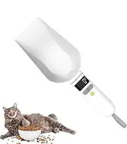 Gcerfby Digital Measuring Scoop | Electronic Food Measuring Scale Scoop - 800g/1g High Precision Weighing Spoon with LCD Screen for Kitchen Daily Meals, Dog Cat Food