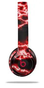 Skin Wrap for Beats Solo Wireless 2 3 4 Electrify Red SKIN ONLY