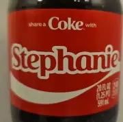 Share A Coke With Stephanie 2025 Personalized Limited Edition Coca Cola Bottle