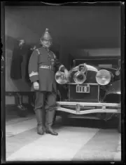 Chief Officer NSW Fire Brigades Thomas Nance NSW 29 December 1933 Old Photo