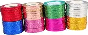 FRCOLOR 48 Rolls Metallic Curling Ribbon for Weddings Birthdays and Valentine Day Each Colors Each for Present Wrapping Crafts and Party Decorations