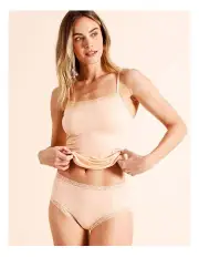 [Soho] Everyday Lace Full Brief in Beige
