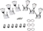 BESTonZON 6pcs Guitar Tuning Pegs Tuners for Electric Acoustic Guitar Tuning Machines Keys Set