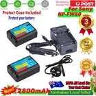 2x NP-FW50 Battery + Car Charger for SONY Alpha A5000,A5100,A6000,A6300,A6500