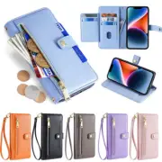 Leather Zipper Card Wallet Phone Case For Oneplus 9RT Nord 2 N200 CE 5G 9R 9 Pro