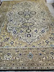 Large Koum Oriental Persian Hand made Knotted Wool Rug Carpet Floor Room 3x2