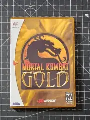 Dreamcast Mortal Kombat Gold Custom Case - NO Game or Manual