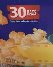 BUTTER LOVERS MICROWAVE POPCORN Box Of 30pk Palomiitas De Maiz Movie Snaks