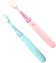 COOLHIYA Nano Silicone Head Boys and Girls Toothbrush Creative Design for Boys and Girls' Oral Care