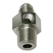 Aeroflow Male NPT to Adapter 1/8" to -4AN with 1/8" Port, AF139-04-02S