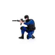 Resin 1/64 Painted Crouching Aiming SWAT Police Figure Diorama Miniature Toys