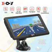 XGODY GPS Sat Nav Navigation 7 Inch for Truck Car Bus 2D 3D AU Map View POIs FM