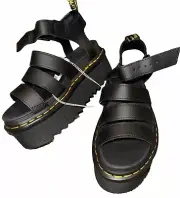 Dr. Martens Womens Blaire Quad Open Toe Dress Heel Sandals Size 7 US NIB